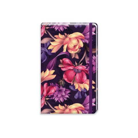 Keskin Color Velvet Beauty 13x21cm Kumaş Sert Kapak Ciltli 80 Yaprak Çizgisiz Lastikli Defter
