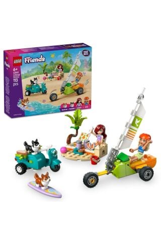 ® Friends Sörfçü Köpekler ve Scooter Macerası 42641 - 6+ Oyuncak Yapım Seti (113 Parça)