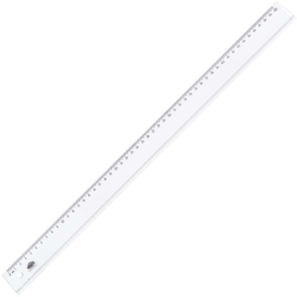 Hatas Geniş Plastik Öğrenci Cetveli 50cm