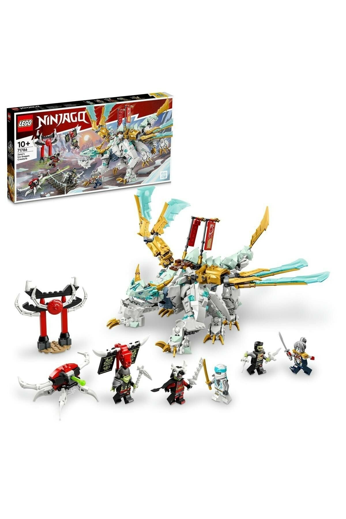 ® NINJAGO® Zane’in Buz Ejderhası Yaratığı 71786 - 10 Yaş ve Üzeri için Yapım Seti (973 Parça)
