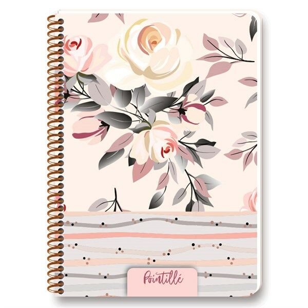 Keskin Color Pointille 20x28cm Plastik Kapak 80 Yaprak Noktalı Ciltli Defter