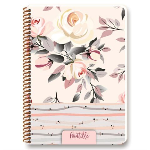Keskin Color Pointille 20x28cm Plastik Kapak 80 Yaprak Noktalı Ciltli Defter