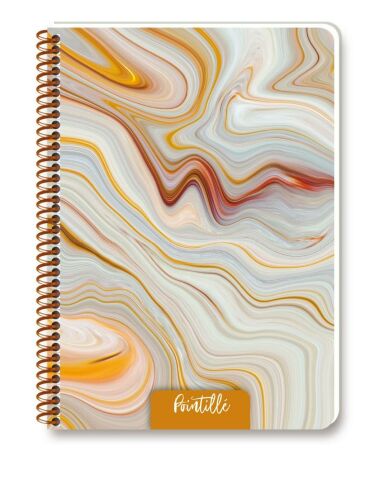 Keskin Color Pointille 20x28cm Plastik Kapak 80 Yaprak Noktalı Ciltli Defter