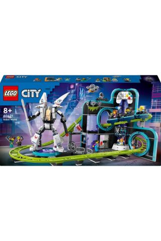 ® City Robot Dünyası Hız Treni Parkı 60421 - 8+ Yaratıcı Oyuncak Yapım Seti (986 Parça)