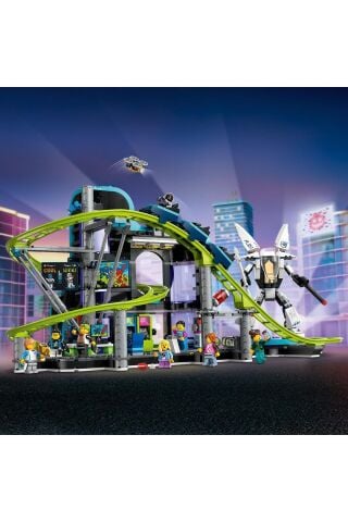 ® City Robot Dünyası Hız Treni Parkı 60421 - 8+ Yaratıcı Oyuncak Yapım Seti (986 Parça)