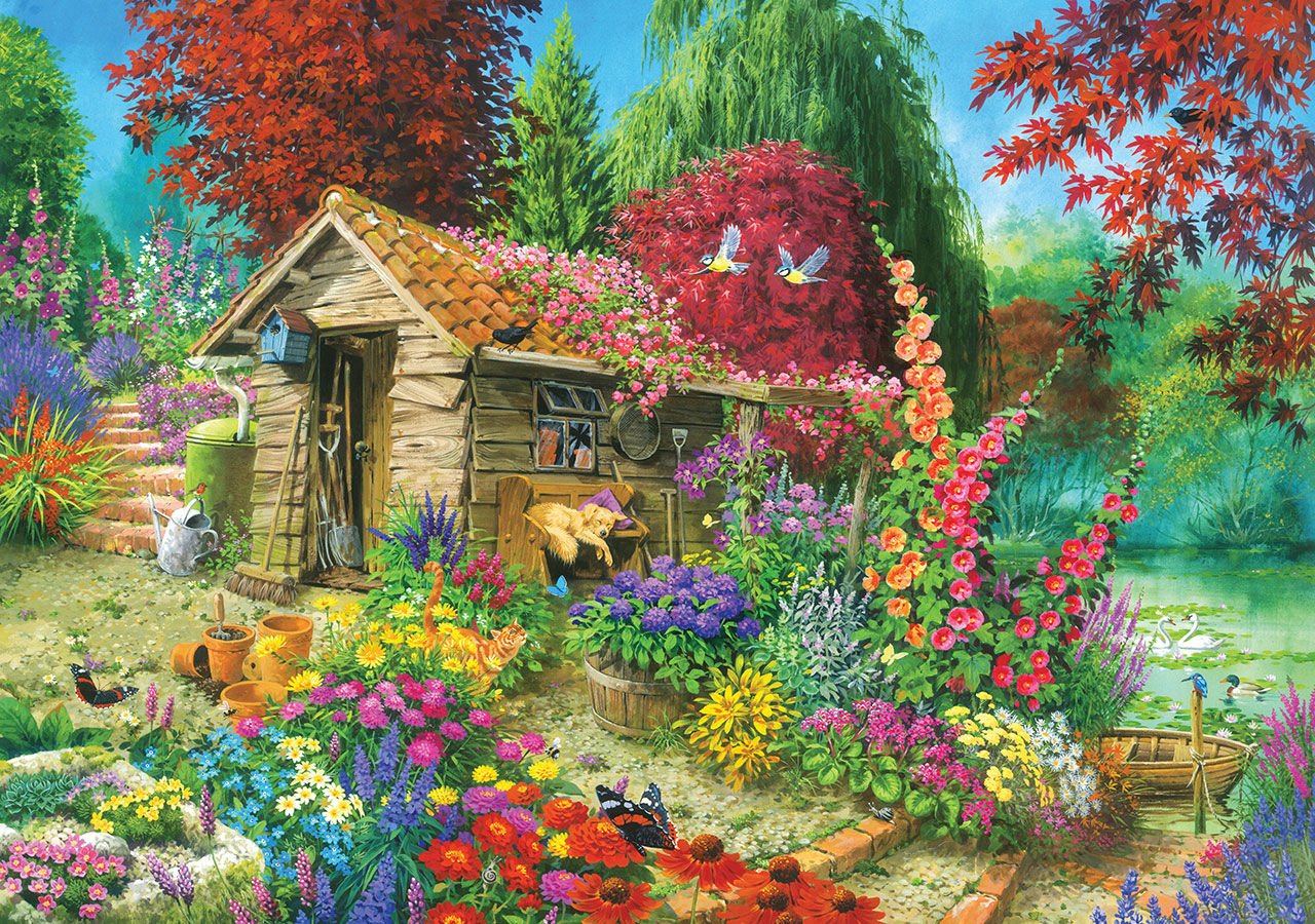 Ks Games The Garden Shed 1500 Parça Puzzle