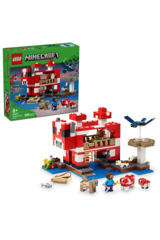 ® Minecraft® Mooshroom Evi 21270 - 8+ Yaratıcı Oyuncak Yapım Seti (500 Parça)