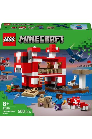 ® Minecraft® Mooshroom Evi 21270 - 8+ Yaratıcı Oyuncak Yapım Seti (500 Parça)