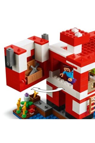 ® Minecraft® Mooshroom Evi 21270 - 8+ Yaratıcı Oyuncak Yapım Seti (500 Parça)