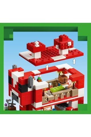 ® Minecraft® Mooshroom Evi 21270 - 8+ Yaratıcı Oyuncak Yapım Seti (500 Parça)