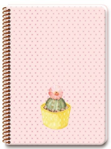Keskin Color 20x28cm Saguaro 100 Yaprak Kareli Sert Kapak Spiralli Defter