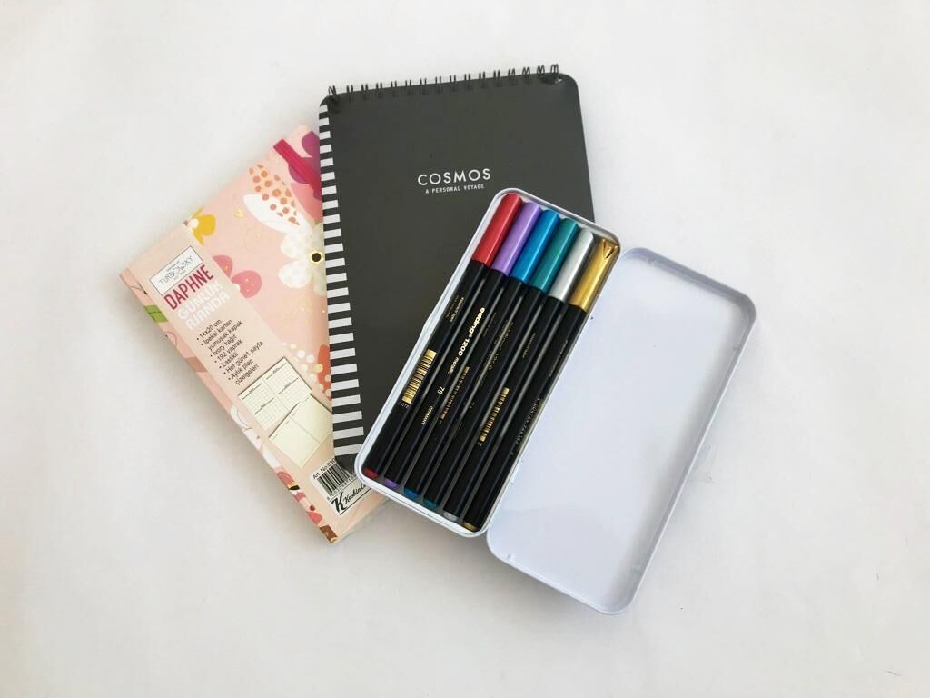Keskin Color Ajanda+Eskiz Defteri+Kalem Seti