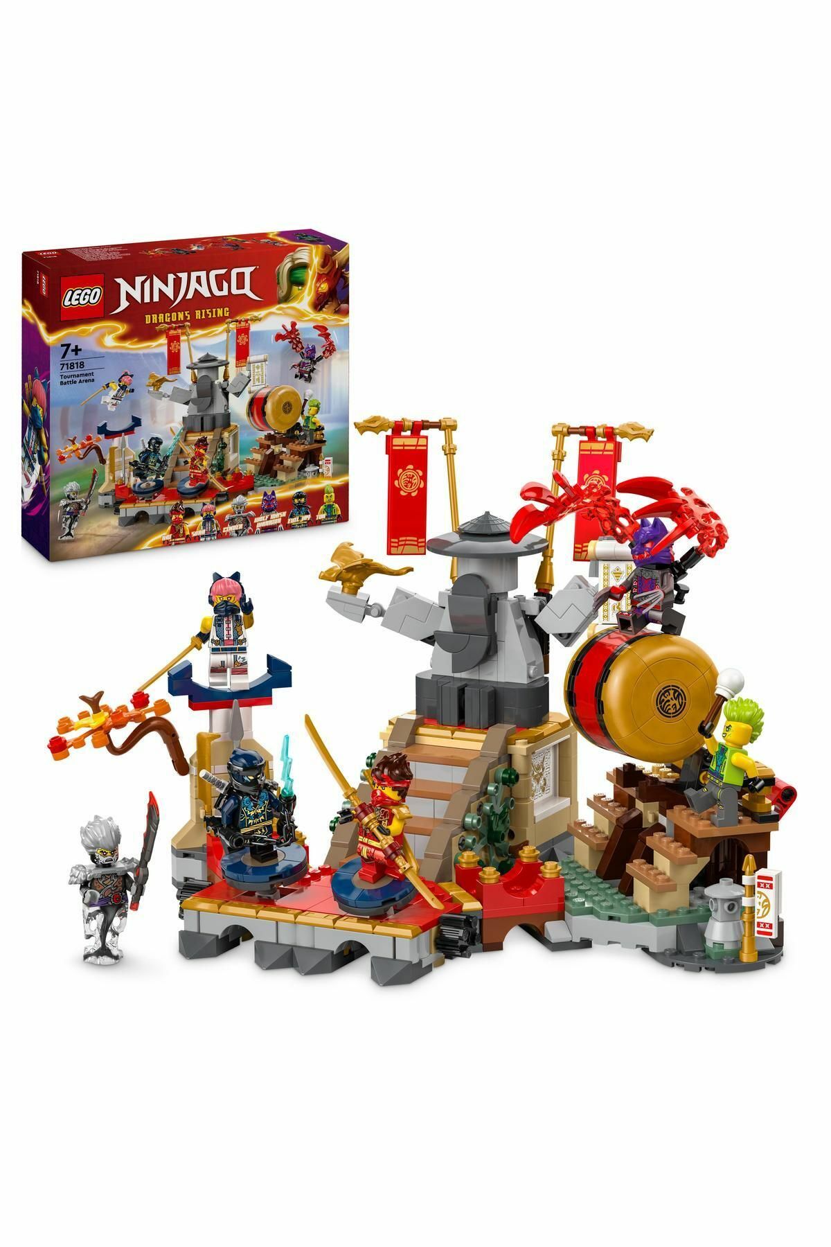 ® NINJAGO® Turnuva Savaş Arenası 71818 – 7 Yaş ve Üzeri Yapım Seti (659 Parça)