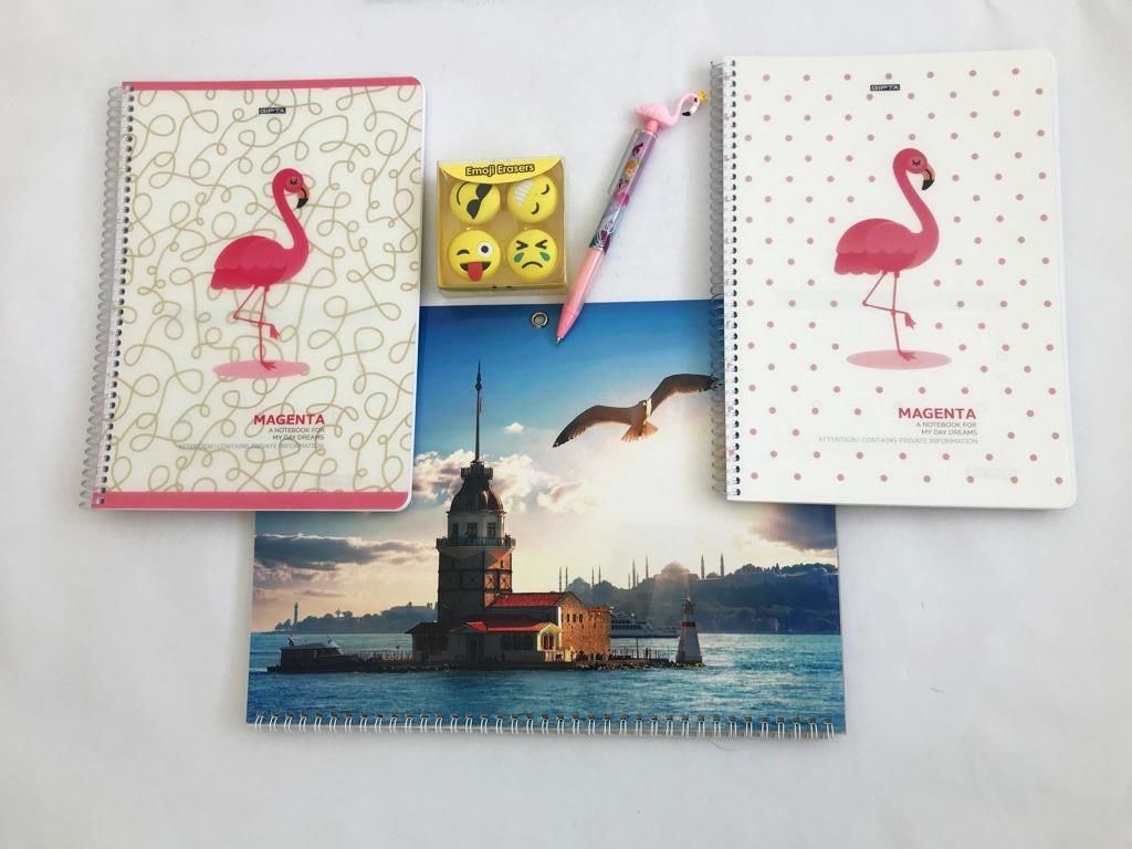 Gıpta Defter+Takvim+Silgi+Kalem Seti