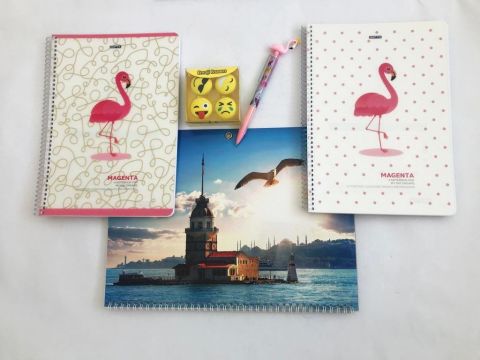 Gıpta Defter+Takvim+Silgi+Kalem Seti