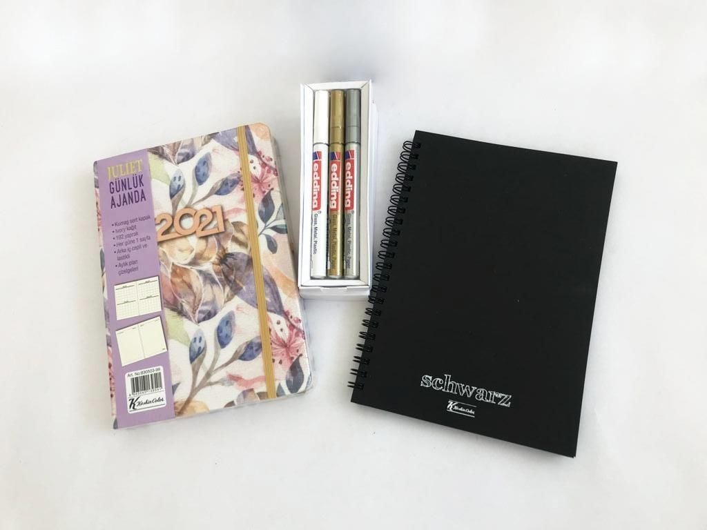 Keskin Color Ajanda+Defter+Kalem Seti