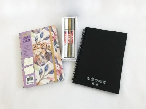 Keskin Color Ajanda+Defter+Kalem Seti