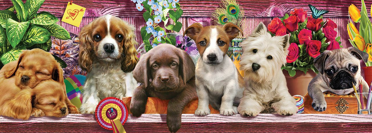 Ks Games Panoramik Puppies 1000 Parça Puzzle
