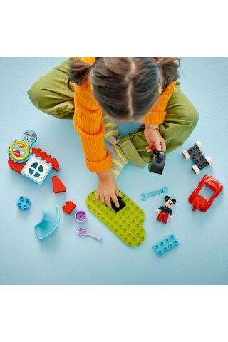 ® DUPLO® │ Disney Mickey Fare’nin Kulüp Evi ve Arabası 10454 - 2+ Eğitici Oyuncak Seti (27 Pr)