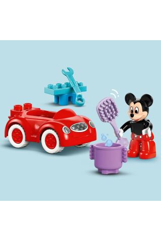 ® DUPLO® │ Disney Mickey Fare’nin Kulüp Evi ve Arabası 10454 - 2+ Eğitici Oyuncak Seti (27 Pr)