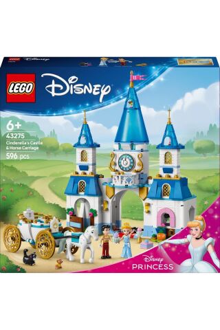 ® │ Disney Princess Sindirella’nın Şatosu ve At Arabası 43275 - 6+ Oyuncak Yapım Seti (596 Pr)