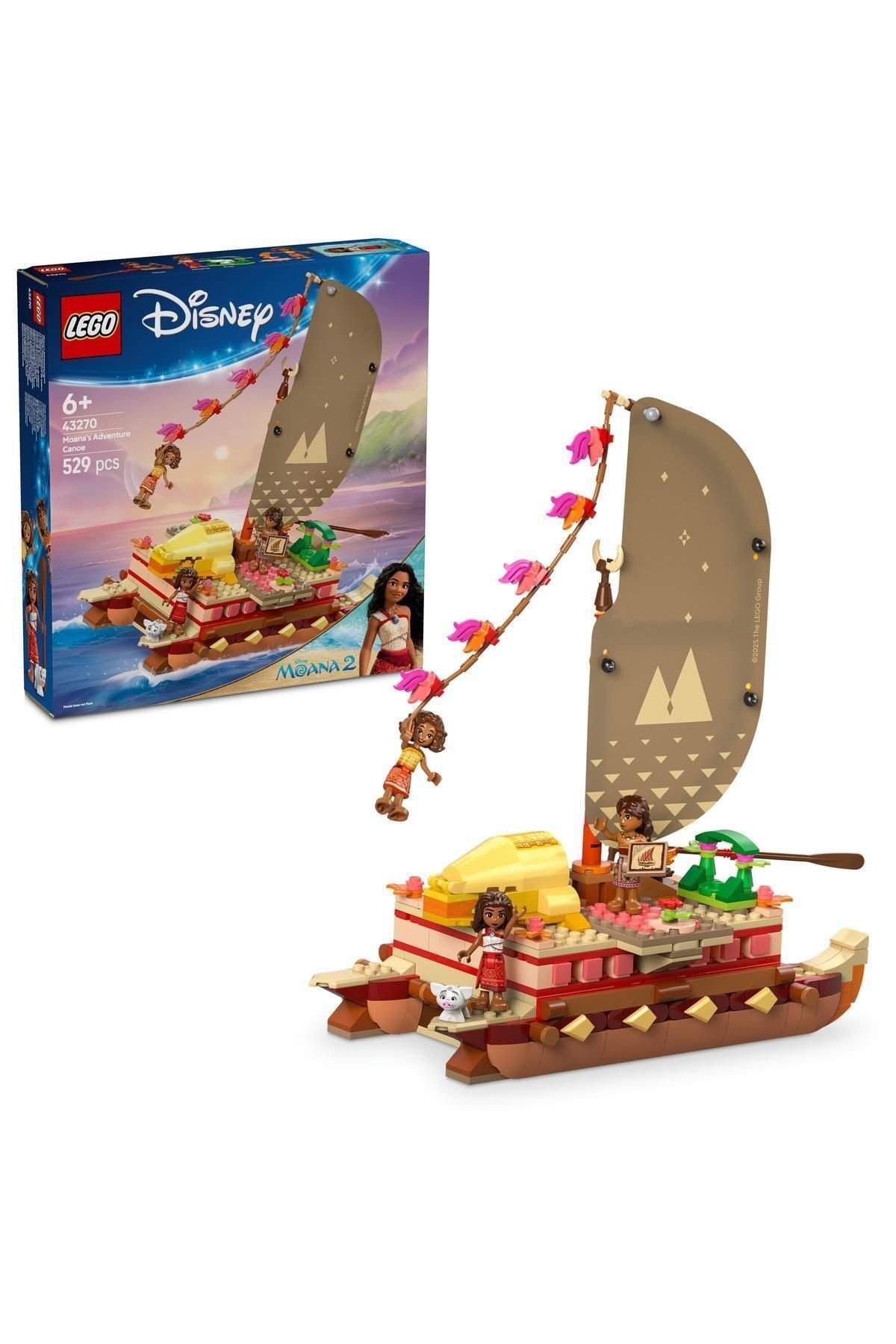 ® │ Disney Princess Moana'nın Macera Kanosu 43270 - 6+ Oyuncak Yapım Seti (529 Parça)