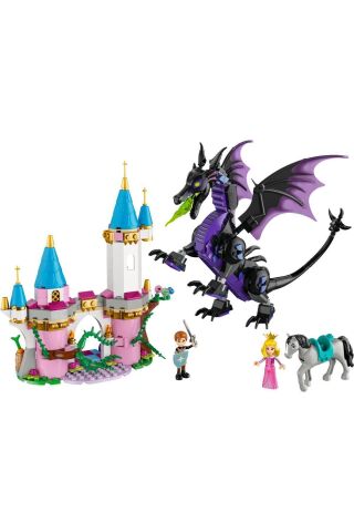 ® │ Disney Princess Malefiz’in Ejderha Formu 43240 - 7+ Oyuncak Yapım Seti (583 Parça)