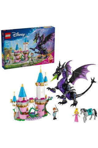 ® │ Disney Princess Malefiz’in Ejderha Formu 43240 - 7+ Oyuncak Yapım Seti (583 Parça)